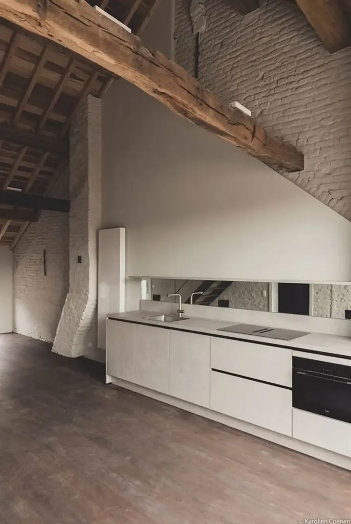 Cucina - Duplex Loft with Terrace in Maaseik Centre