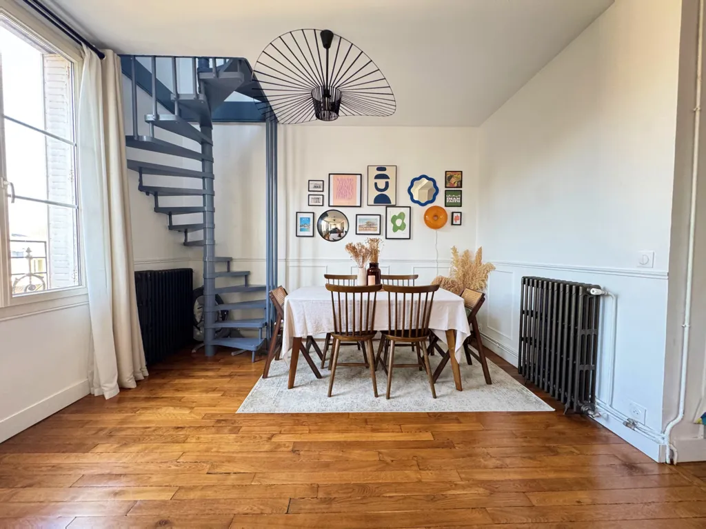 Sala da pranzo - Renovated Duplex in Quiet Impasse near Seine