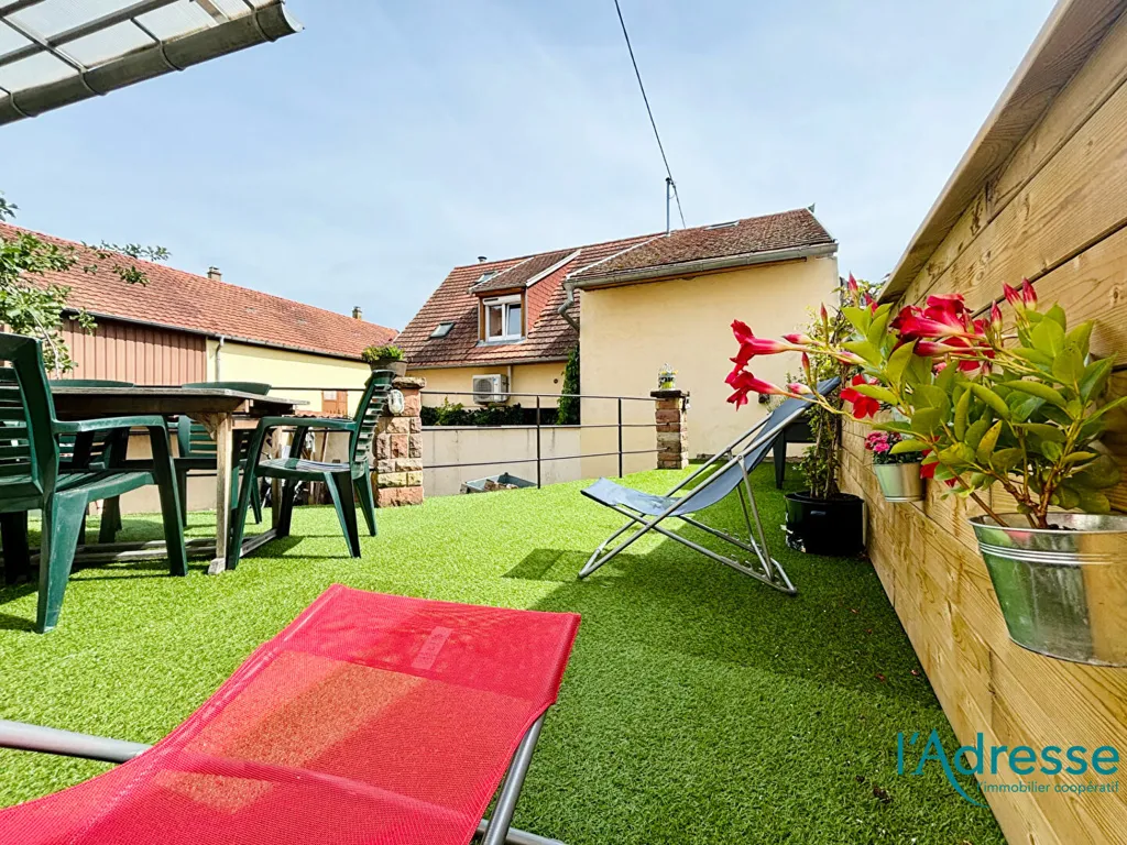 Terrasse - Maison de Village avec Terrasse à Wintzenheim