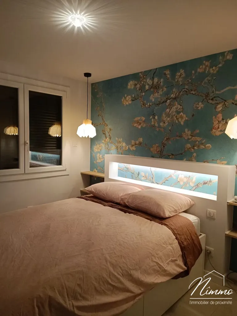 Chambres - Appartement Rénové avec Parking à Nîmes