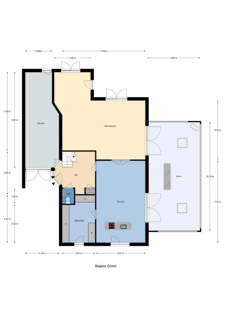 Plan - Detached House with Private Pool in Pernis