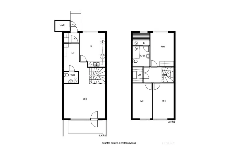 Plaan - Detached House with Sauna in Keitele