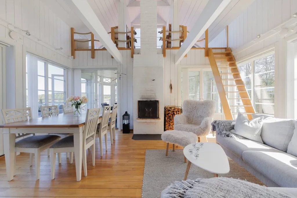 Soggiorno - Modern Holiday Home with Private Beach in Tjust