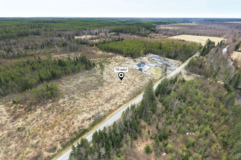 Vista aerea - Plot with Water Views in Sävar, Umeå