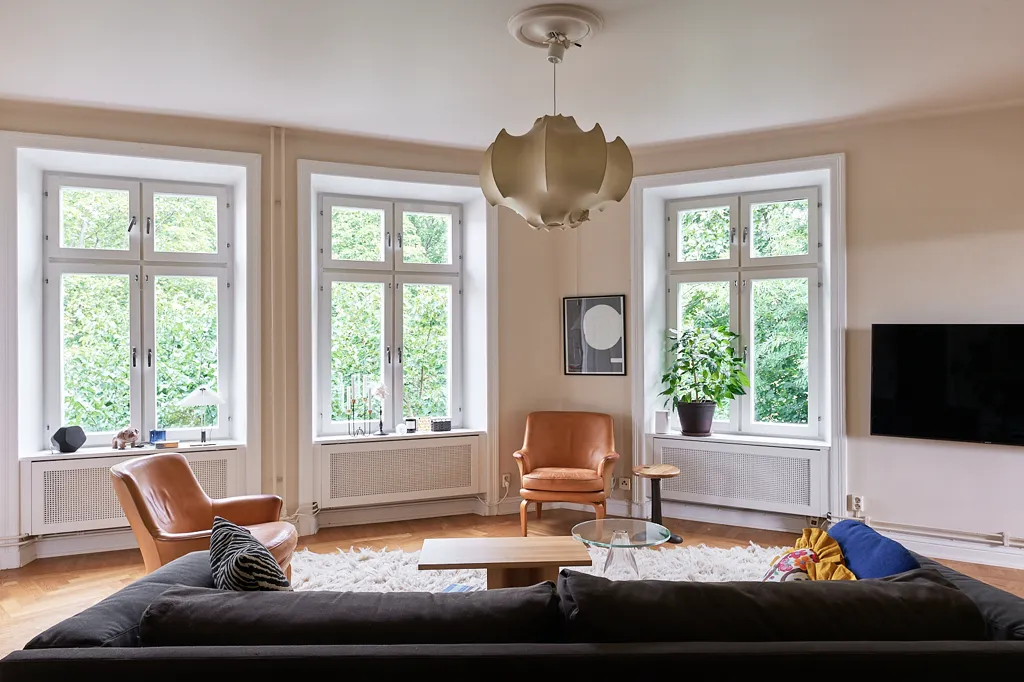 Séjour - 3-Bedroom Apartment with Park View in Södermalm