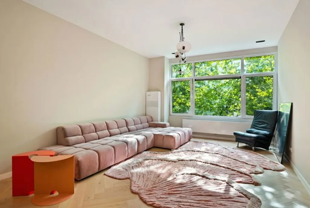 Living Room - Renovated Apartment with Terrace in Antwerp