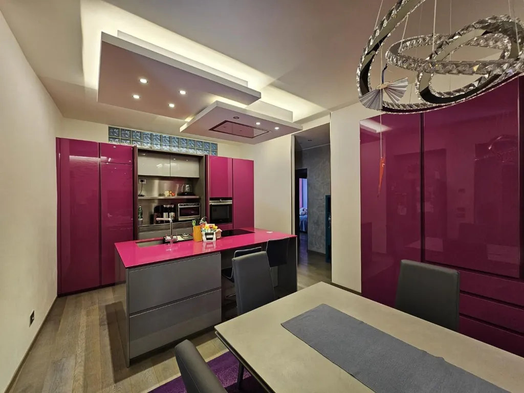 Köök - Apartment with Private Courtyard in Siena