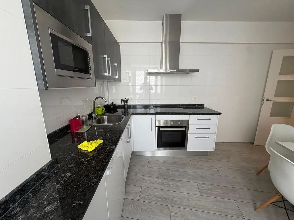 Cuisine - Furnished Flat with Central Heating in Salamanca
