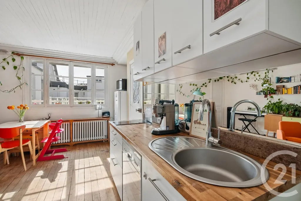Cucina - Charming 3-Bed Flat in Saint-Blaise, Paris