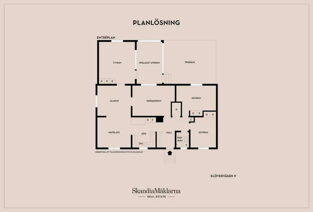 Plan - Terraced Villa with Garden in Värsås