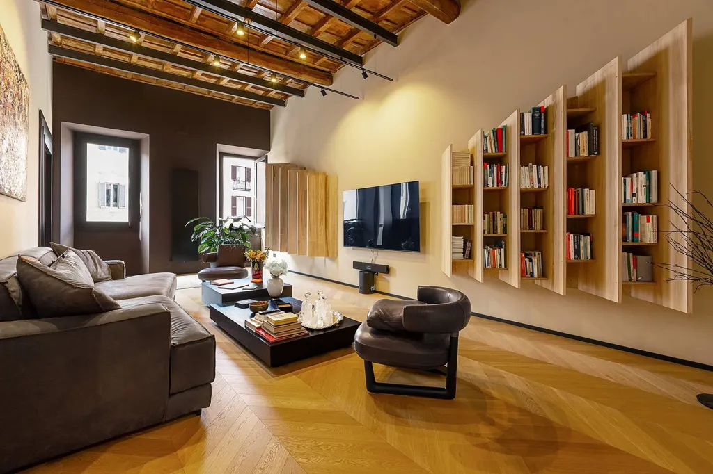 Séjour - Luxury Apartment with Piazza View in Rome