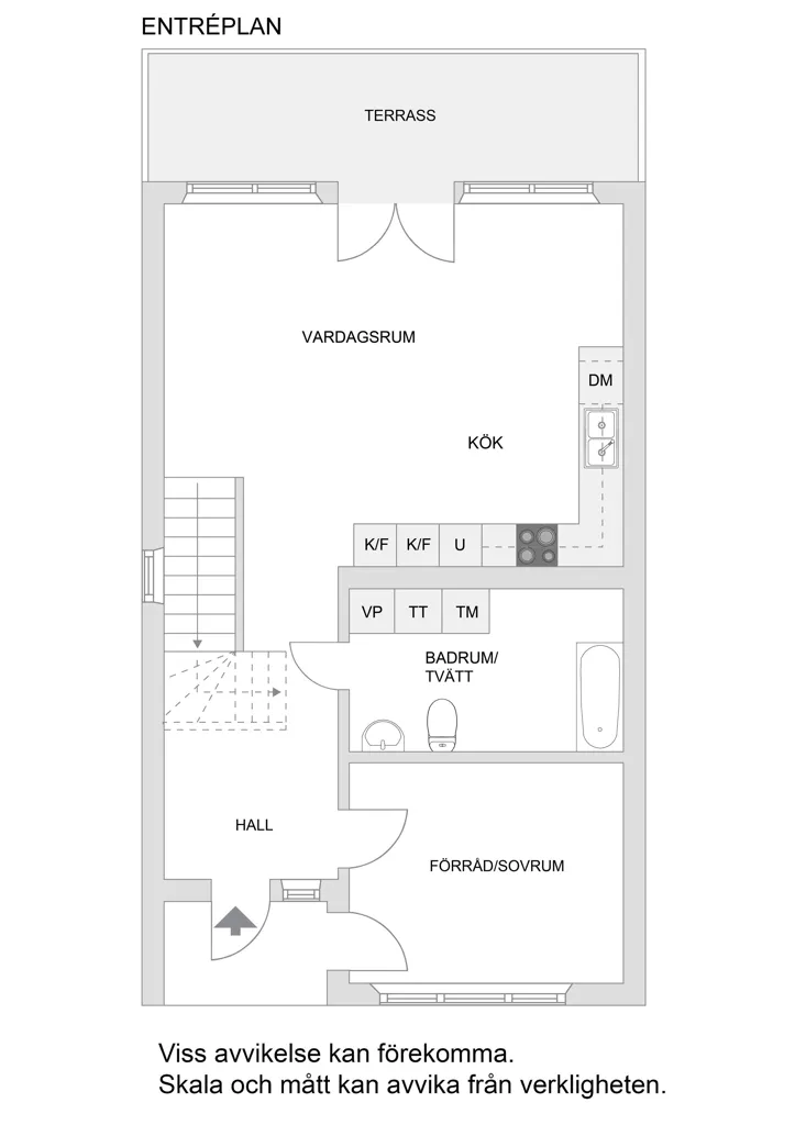 Plaan - Duplex with Balcony in Viby Äng, Bålsta