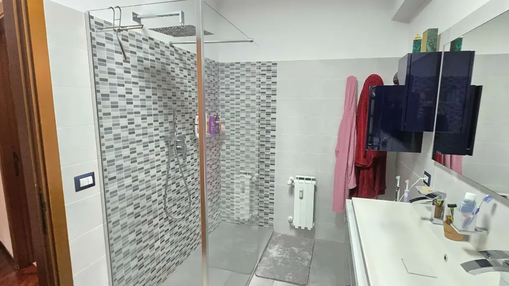 Bathrooms - Rusticated Apartment with Terrace in Madonna Alta, Perugia