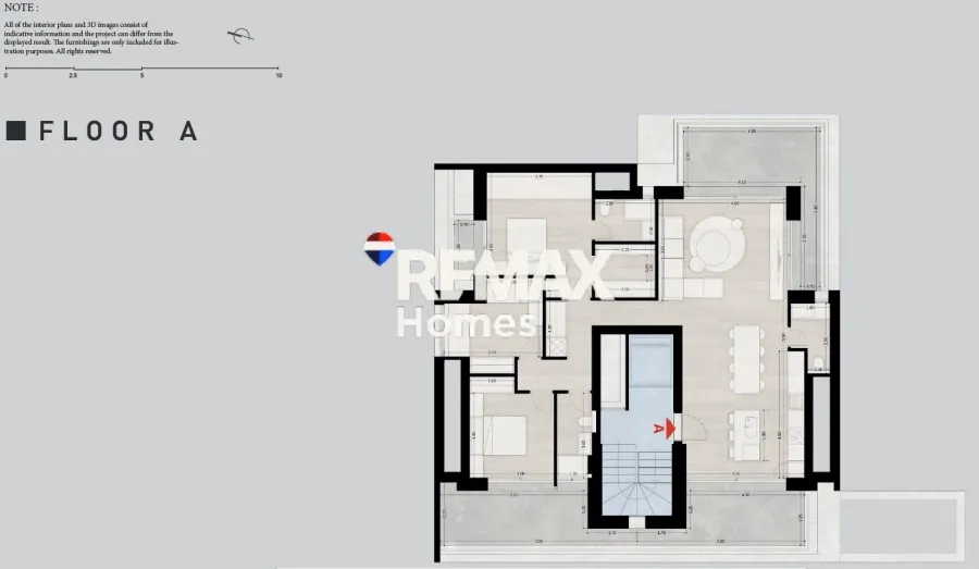 Planimetria - New Apartment with Sea View in Varigiani