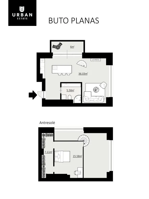 Plan - Modern Apartment with View in Vilnius