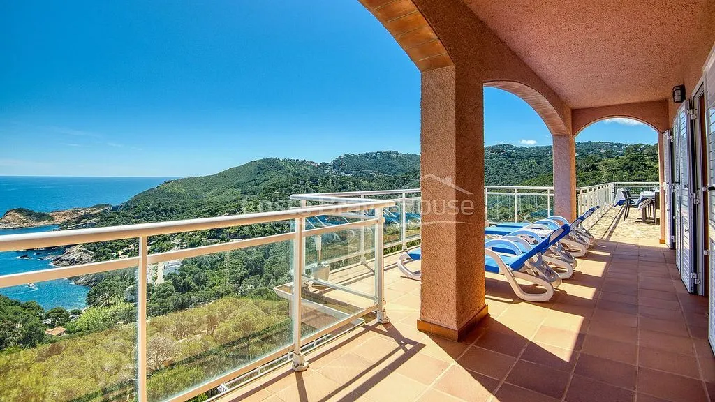 Balkon - Villa with Pool and Sea Views in Sa Tuna