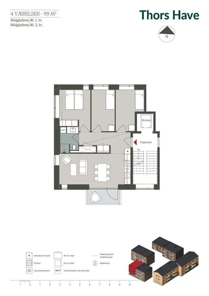 Apartment with Balcony in Odense's Green District