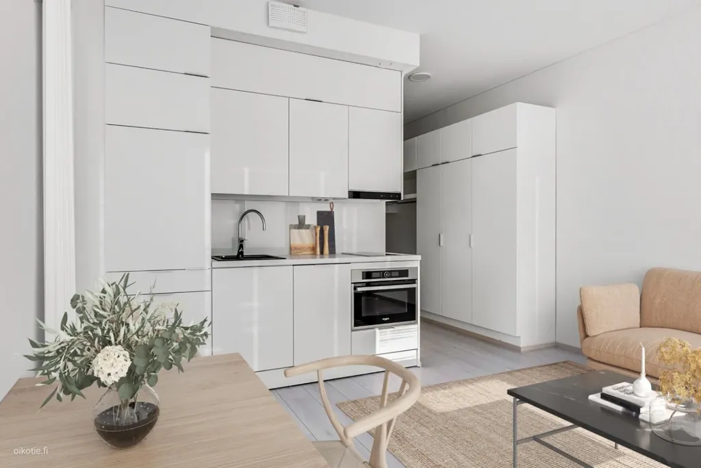 Köök - Modern Loft with Balcony in Oulu