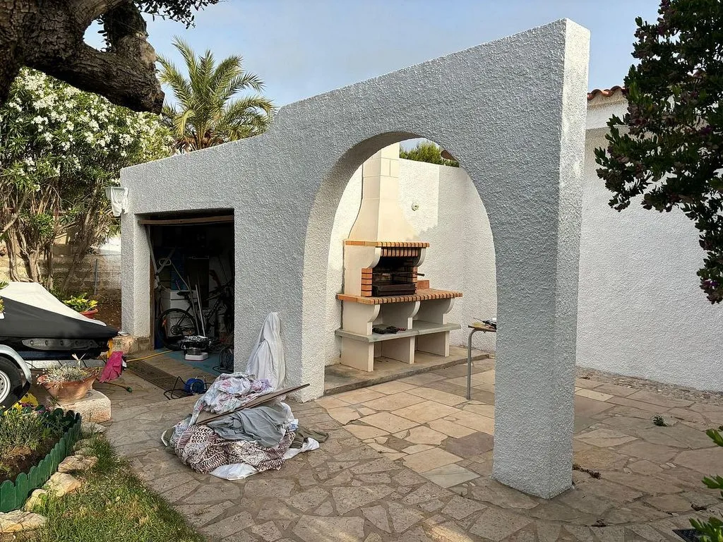 Terrass - Chalet with Pool and Sea View in Las Atalayas