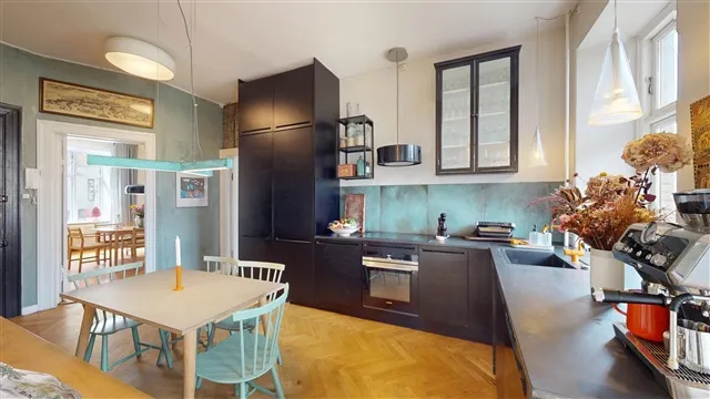 Söögituba - Spacious Apartment with Courtyard in Frederiksberg C