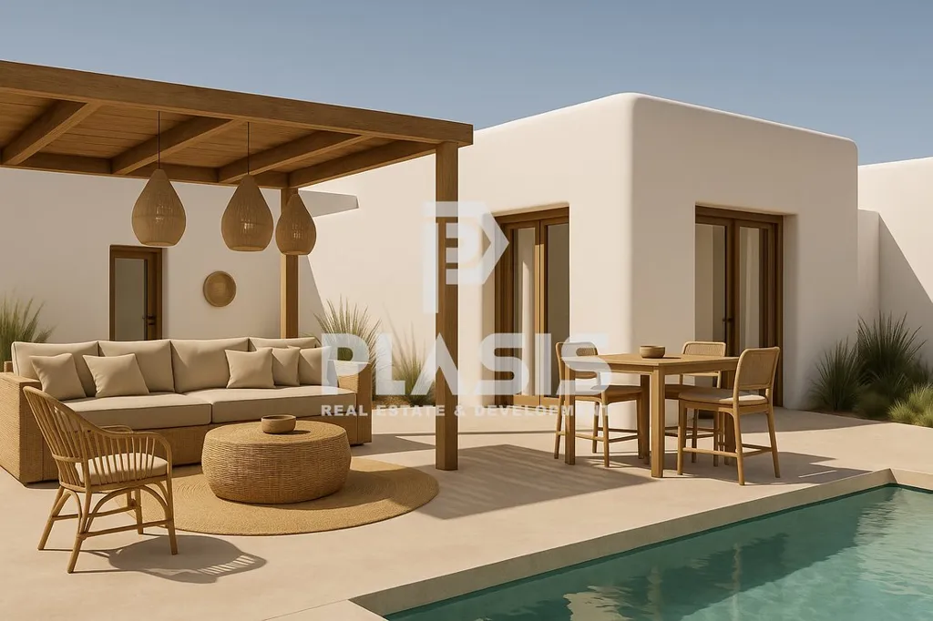 Bassein - New Villa with Panoramic Sea View in Paros