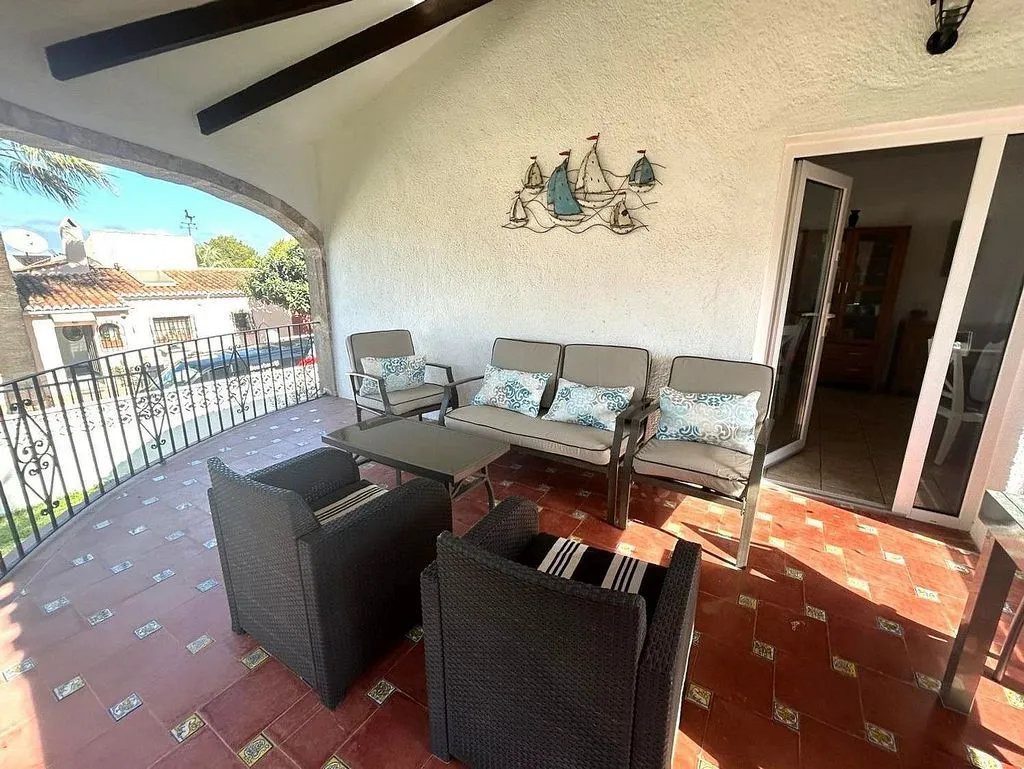 Terrass - Chalet with Sea View and Pool in Cap Martí