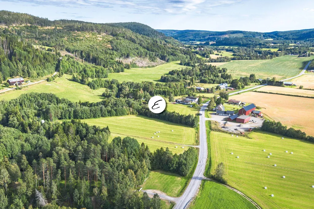 Õhuvaade - Charming Villa by the Stream in Björkom