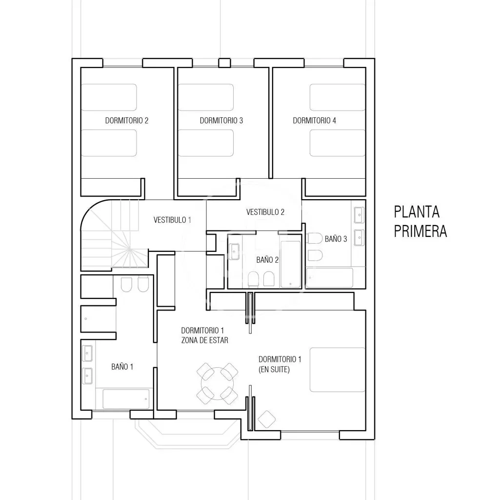 Plaan - Chalet with Pool in Parque Conde de Orgaz