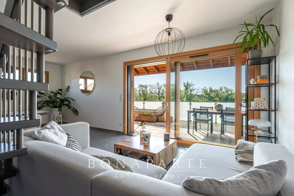 Séjour - Duplex avec Vue sur le Golf à Prévessin