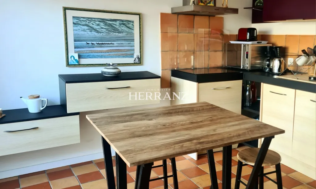 Cuisine - Appartement Rénové avec Garage à Pomerol