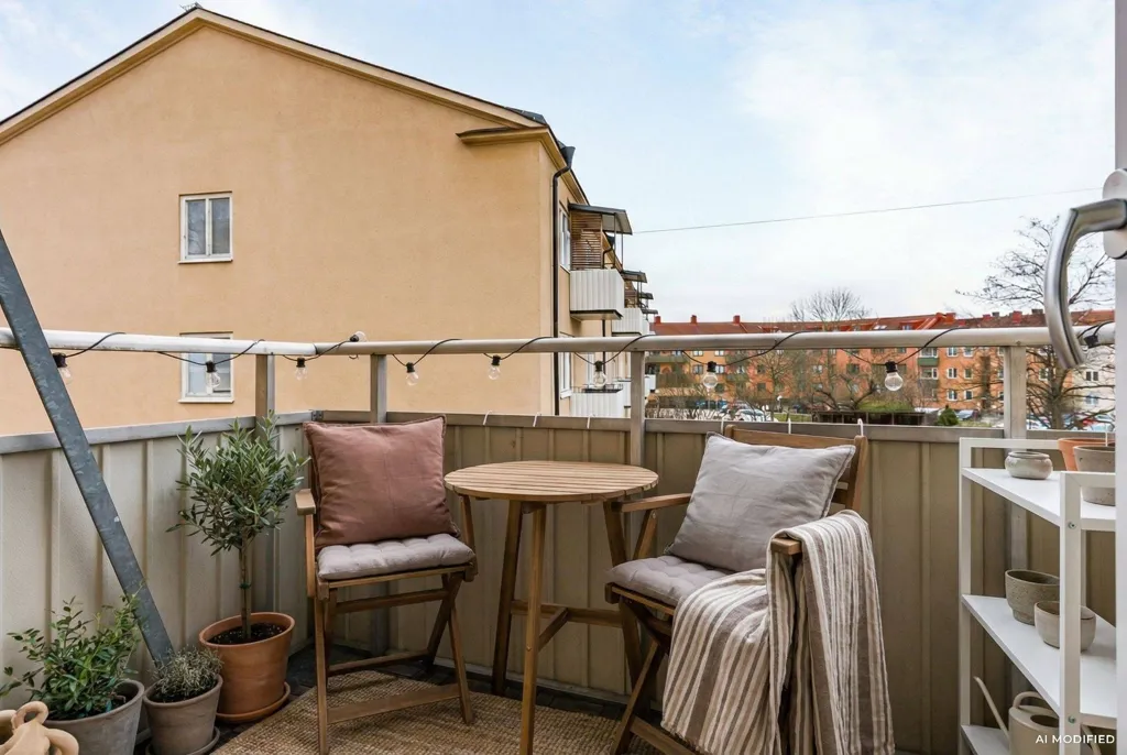 Balcony - Renovated Apartment with Balcony in Örebro