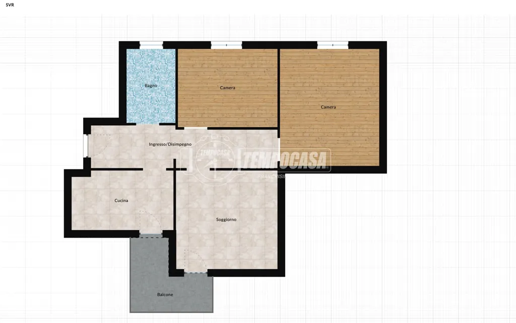 Plaan - Apartment with Balcony in Central Bulciago
