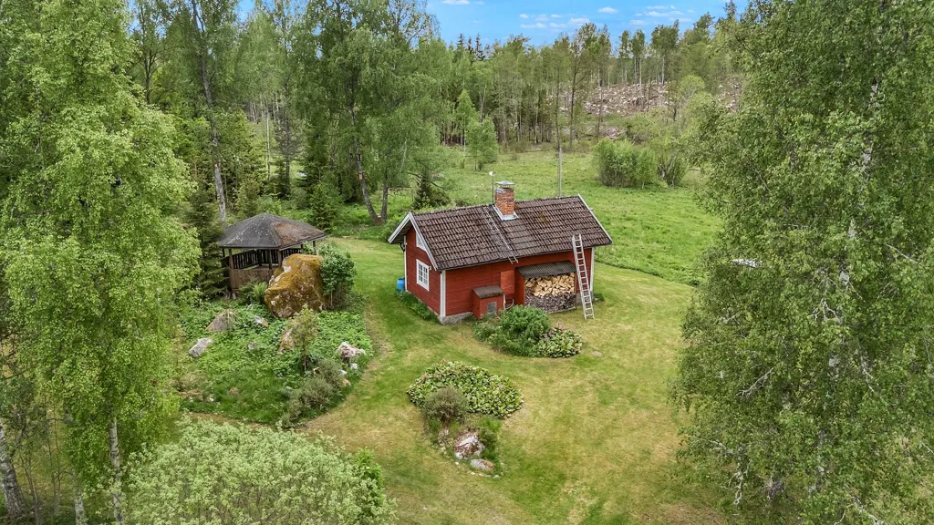 Vue aérienne - Classical Cottage with Garden in Norrslyta