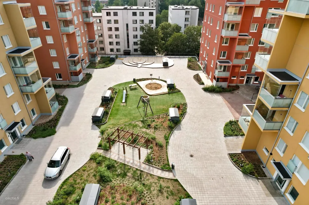 Õhuvaade - Apartment with Glazed Balcony in Espoo