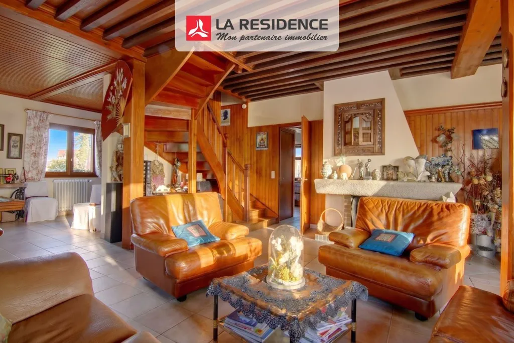 Séjour - Chalet au Calme avec Piscine à Beauchamp