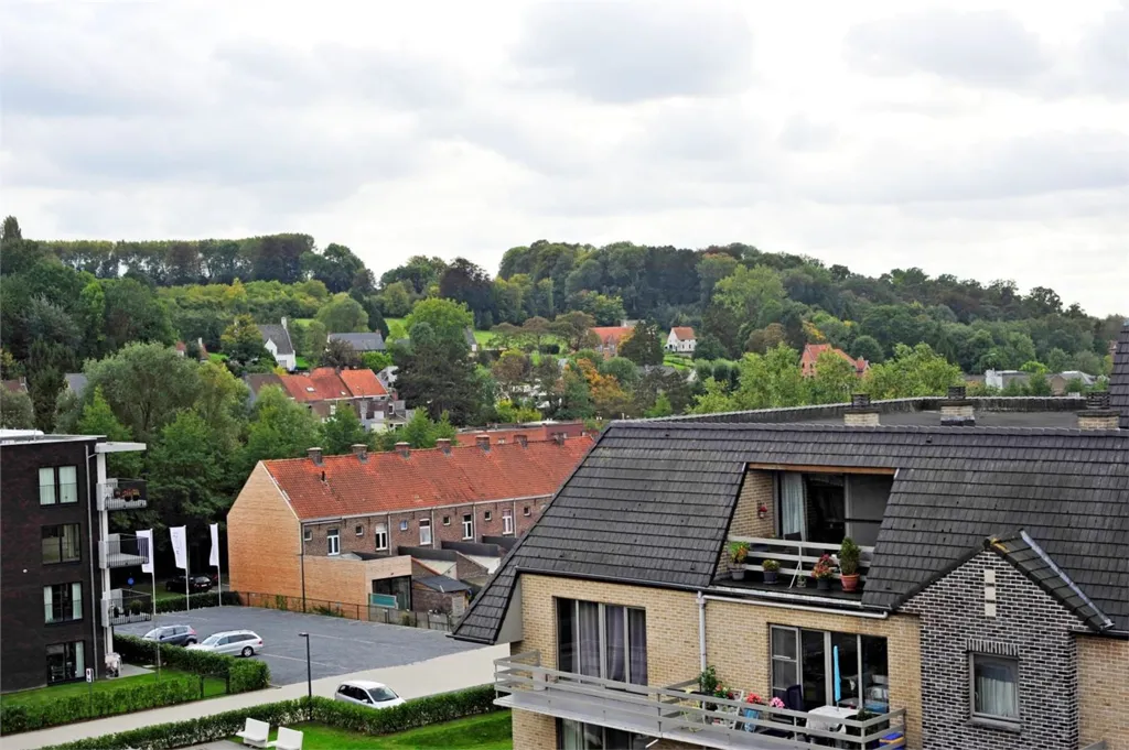 Vue aérienne - Appartement Moderne avec Terrasse Sud à Oudenaarde