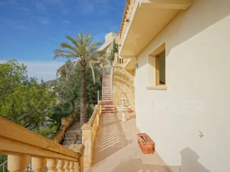 Terrace - Traditional Villa with Panoramic Views in Javea