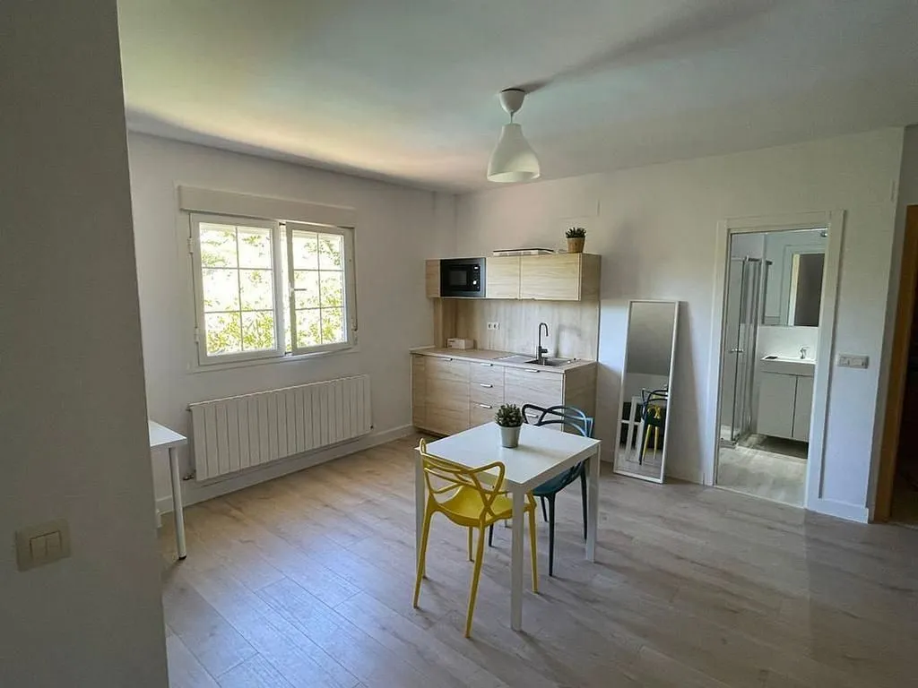 Köök - Studio with Pool and Terrace in El Bosque