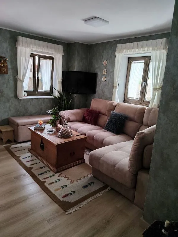 Séjour - Chalet with Pool and Garden in O Carballo