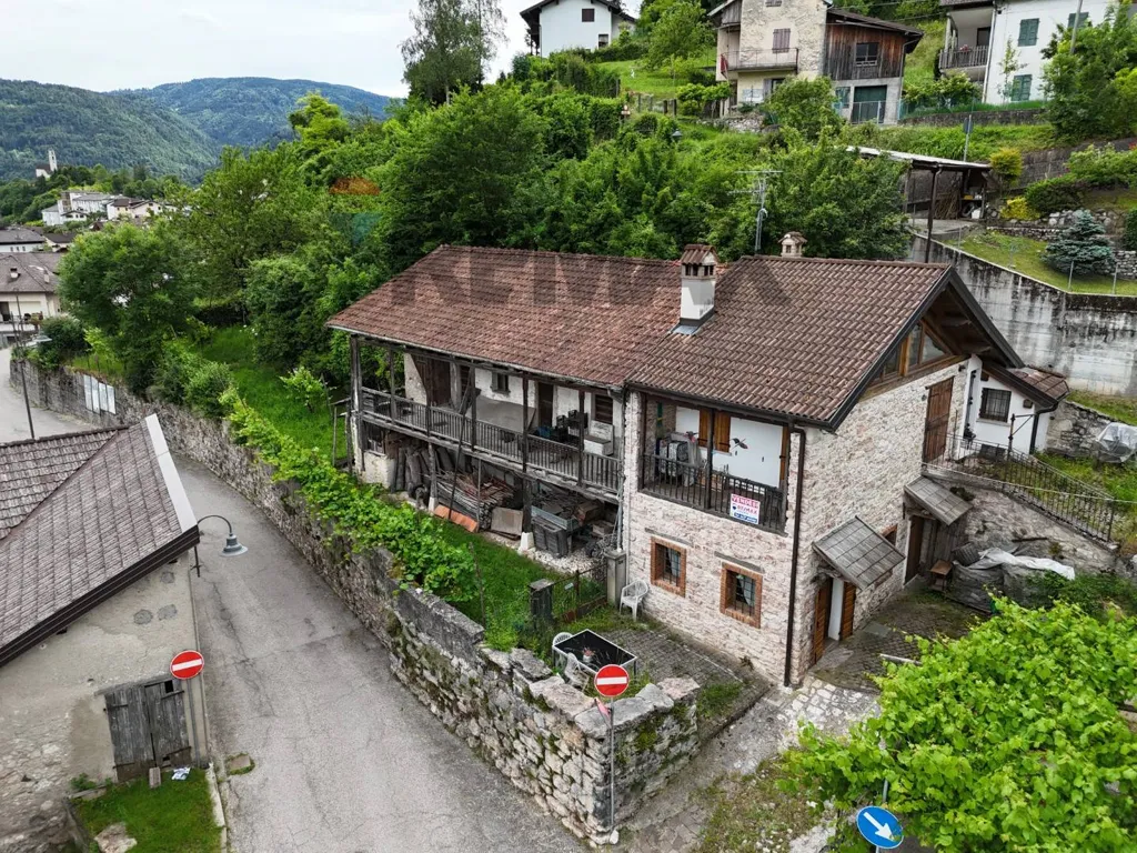 Aerial - Rustic Cottage with Terrace in Lamon