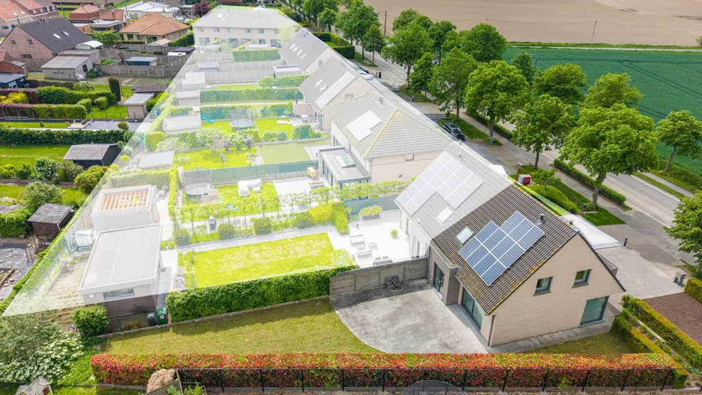 Vista aerea - Energy Efficient House with Garden in Saint-Jean