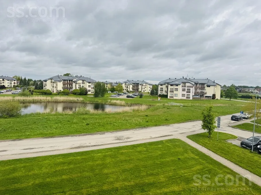 Vue aérienne - 3-Bedroom Apartment with Terrace in Mārupe