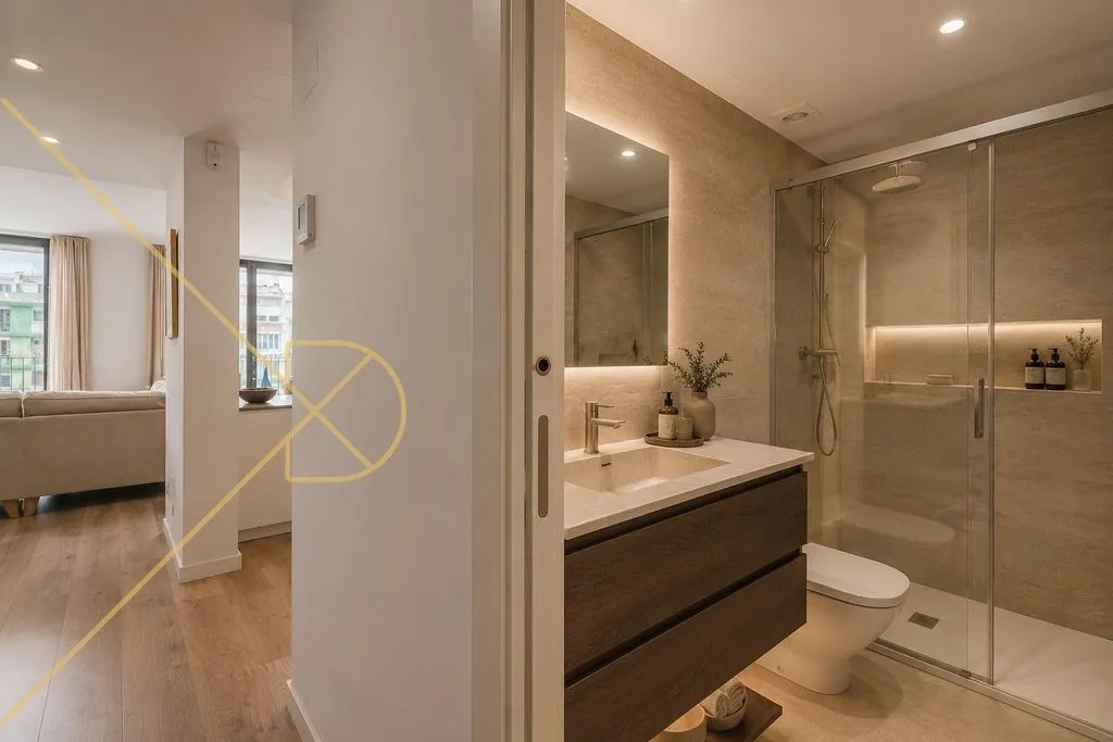 Salles de bain - Duplex Penthouse with Rooftop Terrace in Eixample Dreta