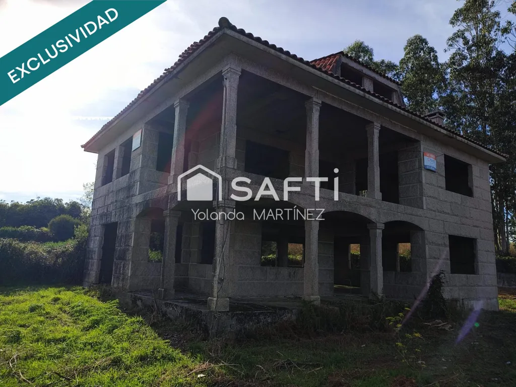 Exterior - Unfinished House with Balcony near Santa Comba