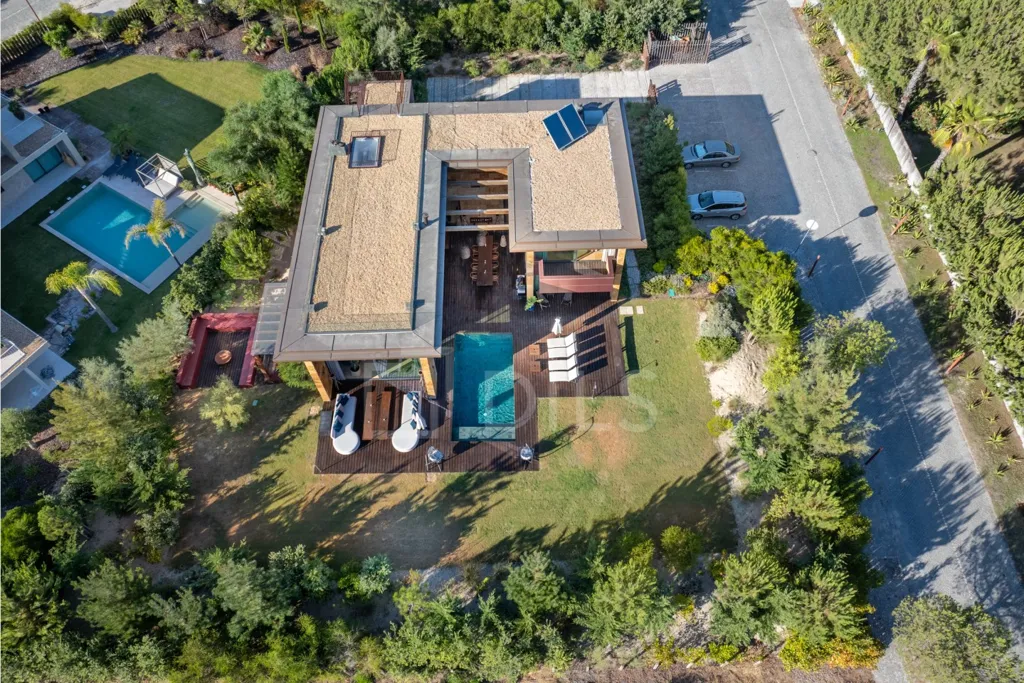 Aerial - Modern Villa with Sea View in Troia Resort