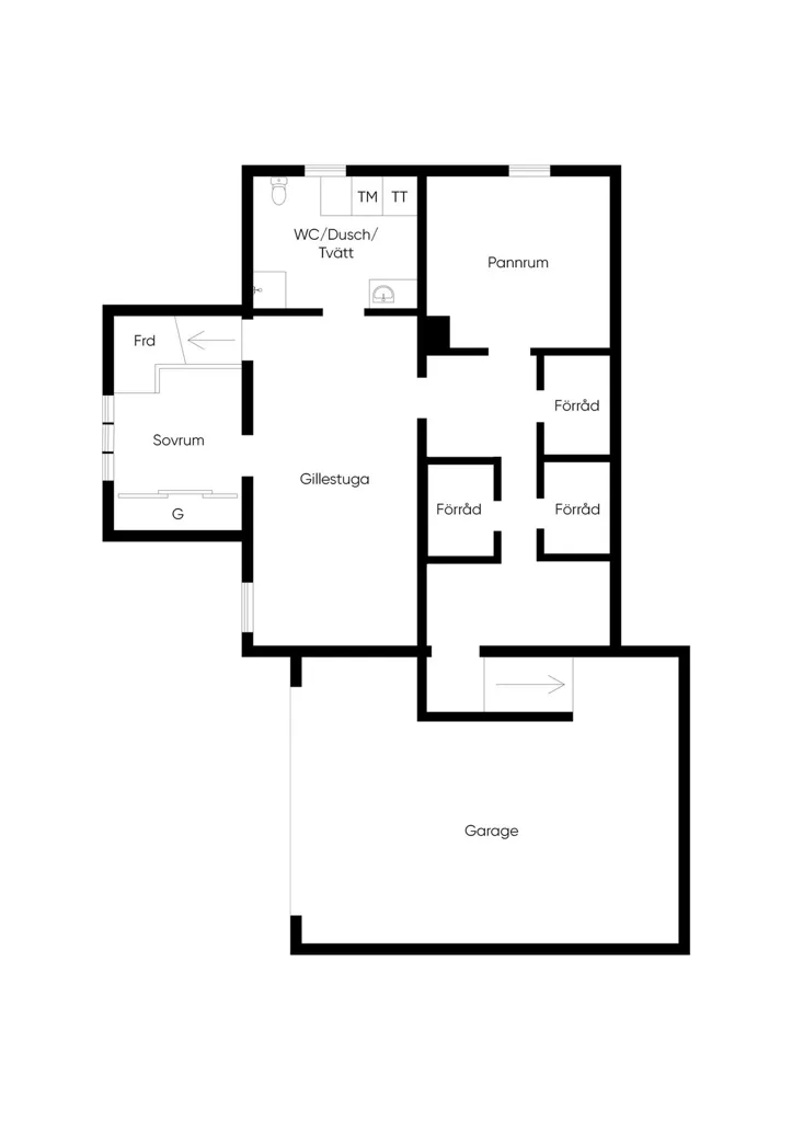 Plan - Villa with Garden in Medevi