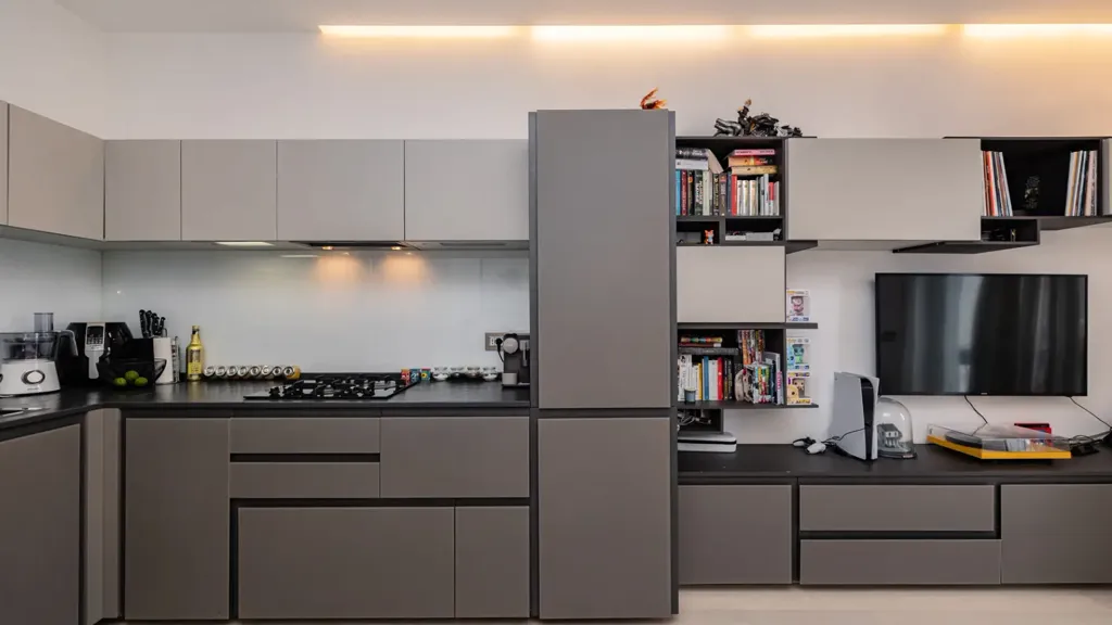 Kitchen - Design Bilocale with Balcony in Milan