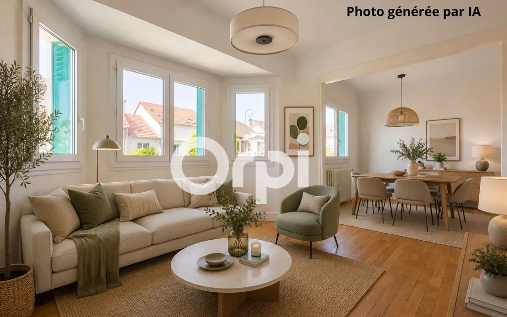 Séjour - Maison avec Jardin et Garage dans le Quartier des Fleurs à Antony