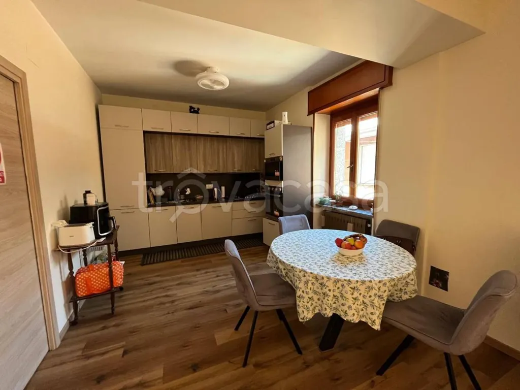 Dining Room - Rearranged Apartment with Balcony in Galliate