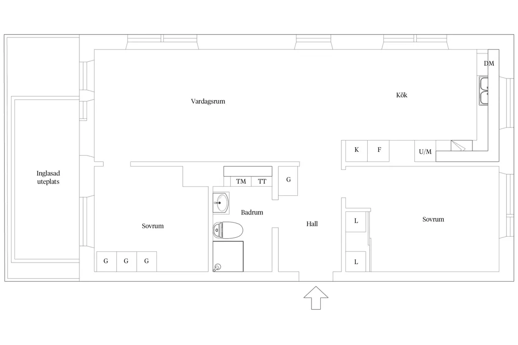 Plan - Apartment with Balcony in Mölndal Centre